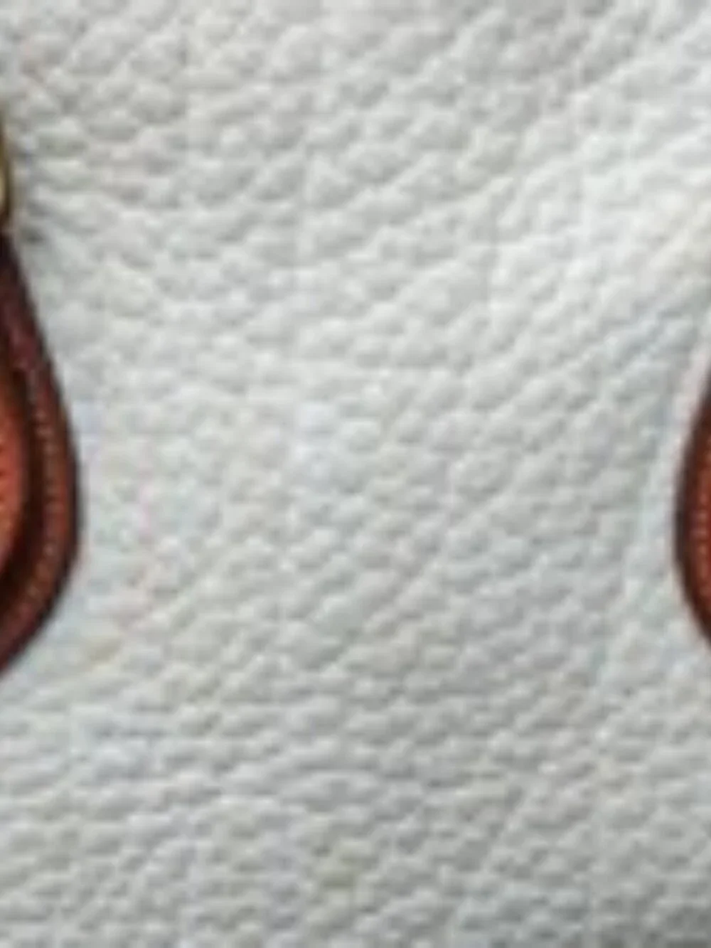 Auth Dooney Bourke Vintage AWL NORFOLK CASE Shoulder Bag Bone & Tan USA READ